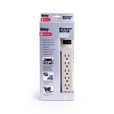 PS09S-12, 6 Outlet Power Strip with Surge Protection