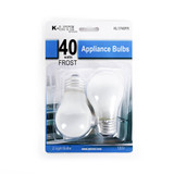 KL1740FR, 2-Pack 40W Frost Appliance Bulbs