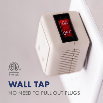 PS26-2, Wall Tap with Power Switch