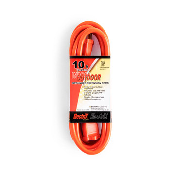 EC1610ULF, 10ft Indoor/Outdoor Grounded Extension Cord