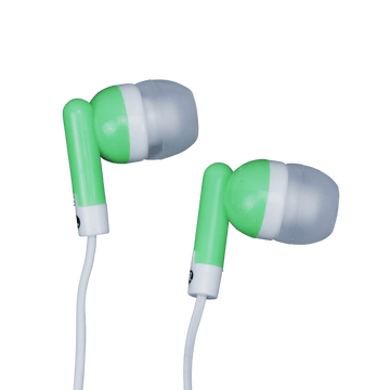 HE08 GR, 3.5mm Straight Angle Plug Stereo GEL Earbuds