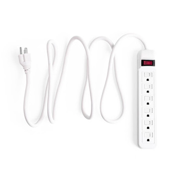 PS07-6, Heavy Duty 6 Outlet Power Strip with 6 Foot Cord