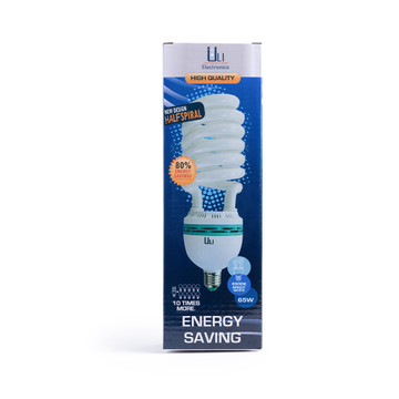 KL8865, 65W Energy Saving Half Spiral Bulb