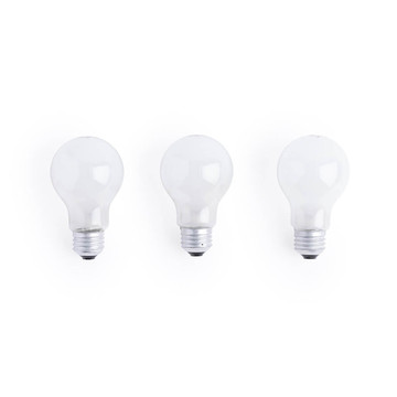 KL11403RS, 3-Pack 40W Frosted Light Bulbs Medium Base Dimmable