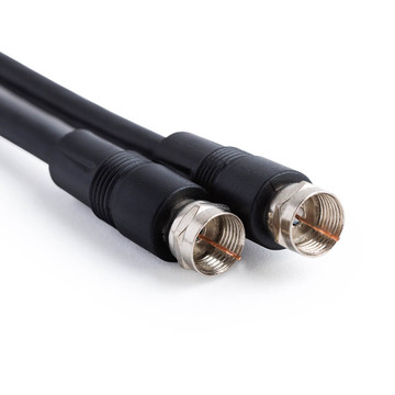 RG5906BK AA, 6ft (1.83m) RG-59U Coaxial Cable with F-F Quick Pushing Connectors