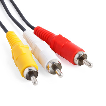 RS303DB, 3ft 3.5mm A/V Plug to 3 RCA A/V Plugs