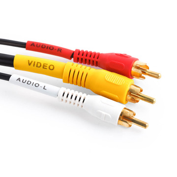 VA303GBC, 3ft (0.91m) RCA Stereo Audio/Video Patch Cable