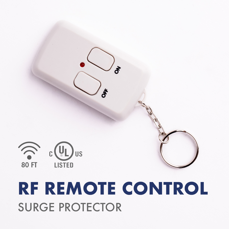 Remote Power Control with 2–20A Outlets, RJ45 Jack, Surge Suppression