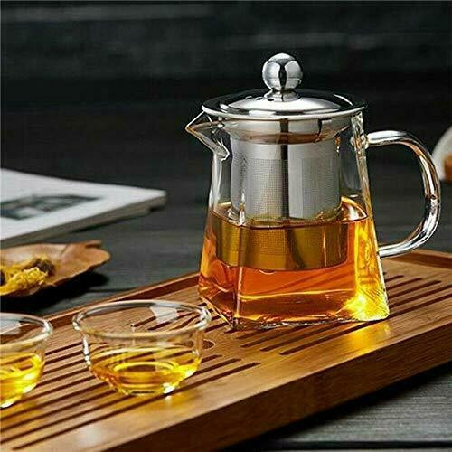 <p><strong>Description</strong><br />




 <br />




If you enjoy tea, this exquisitely made teapot will be your ideal choice. Suitable for a single cup.  The stainless steel infuser insert has a fine mesh for your loose leaf  tea and is easily cleaned. The teapot is made of clear glass which allows you to  observe the change of color and monitor the brewing process. Suitable for all tea types.<br />




 <br />




 <strong>Features</strong><br />




 <br />




- Color: Transparent<br />




- Material: Stainless steel and Boriscillate glass.<br />




- Size: 7.2 x 7.2 x 11 cm.<br />




- Made in square shape, unique and timeless.<br />




- Infuser design, easy to remove old tea leaves and clean.<br />




- Clear glass teapot, good to moniot the brewing process.<br />




</p>




<p>Package includes</p>




<p>1 x 350ml glass teapot</p>