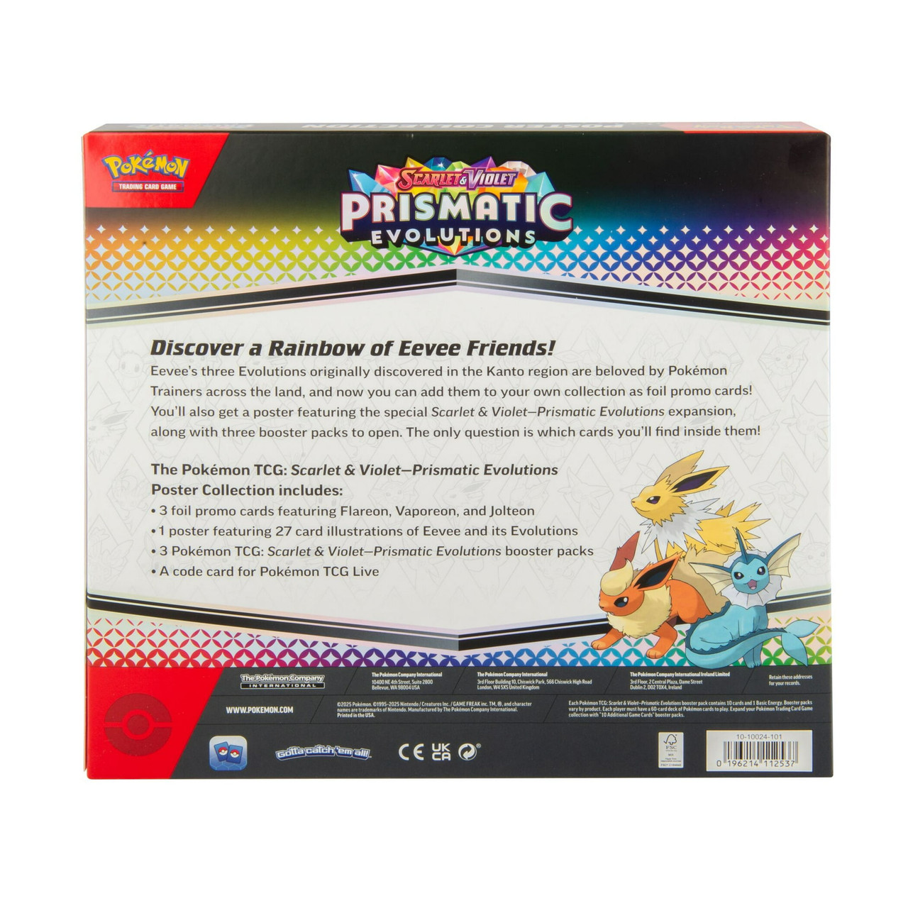 Pokemon TCG Prismatic Evolutions Poster Collection - Bundle of 6