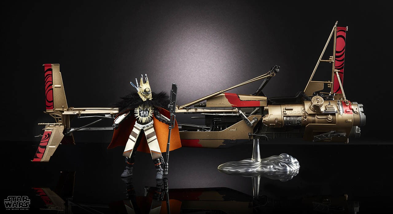 Star Wars Black Series 6-inch Swoop Bike Vehicle with Enfys Nest