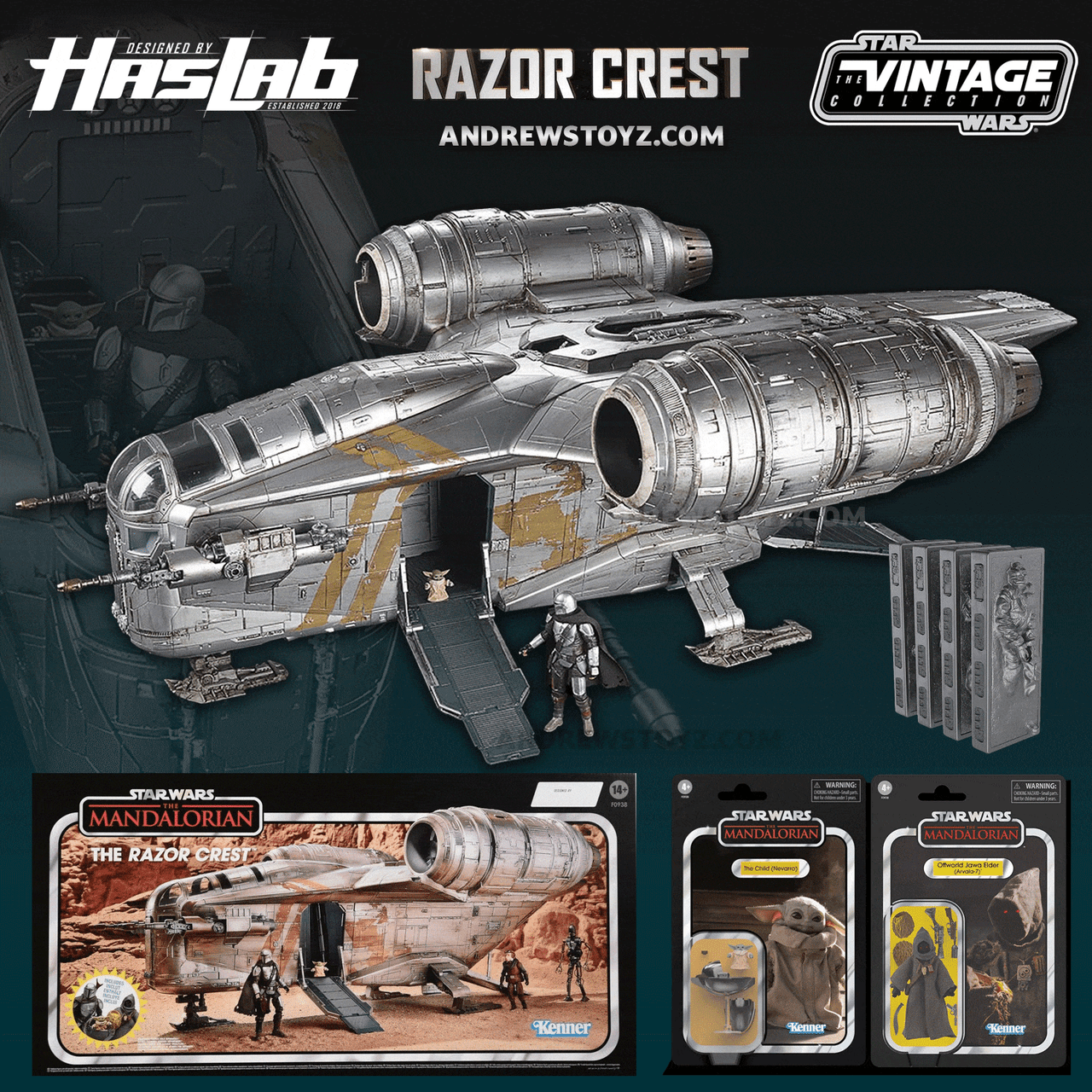 Haslab Vintage Collection Razor Crest from The Mandalorian - In Stock