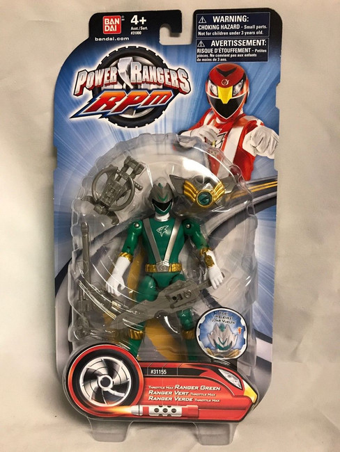 Power Rangers RPM Throttle Max Green Action Figure