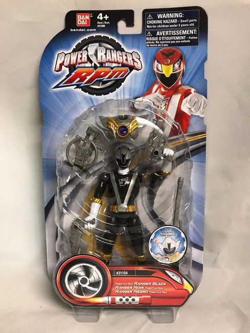 Power Rangers RPM Throttle Max Black Action Figure