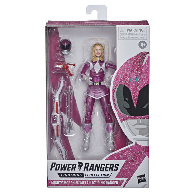 Power Rangers Lightning Collection 6-inch Mighty Morphin Metallic Armor Pink Ranger Figure