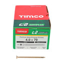 TIMCO C2 Strong-Fix Double Countersunk Multi-Purpose Premium Screws 4mm x 70mm (200pcs)