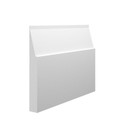 Skirting World Large Gradient MDF Skirting Board, white angled decorative skirting board for interior finishing.
