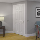 Skirting World Reeded 2 MDF Skirting Board, white reeded MDF skirting depicted in a modern interior setting.