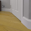 Small Gradient MDF Skirting Boards Installed - 145mm x 15mm HDF