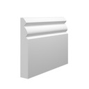 Skirting World Victorian 1 MDF Skirting Board, white ornate decorative trim for walls.