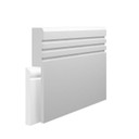 Skirting World Grooved 3 Chamfered MDF Skirting Board Cover