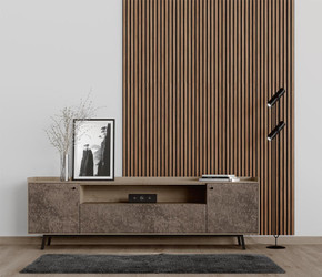  Acoustic Slat Wall Panel Walnut