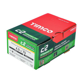 TIMCO C2 Strong-Fix Double Countersunk Multi-Purpose Premium Screws 4mm x 70mm (200pcs)