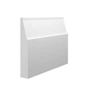 Skirting World Large Gradient MDF Skirting Board, plain white decorative MDF skirting with a large gradient design.