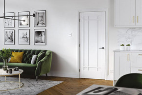 Manhattan White Primed Internal Door Manhattan White Primed Internal Door