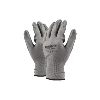 Skirting World RTRMAX Durable Grey Work Gloves 10"