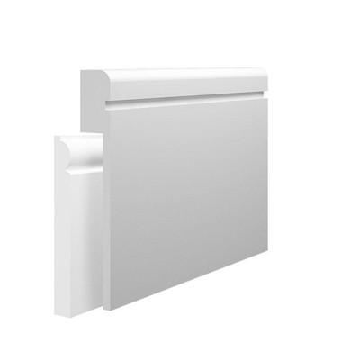 Skirting World Grooved 1 Bullnose MDF Skirting Board Cover