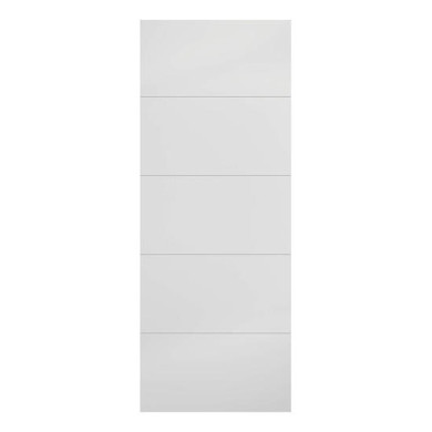  Horizontal Four Line White Primed Internal Door