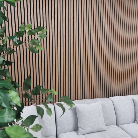 Acoustic Slat Wall Panel Natural Walnut Acoustic Slat Wall Panel Natural Walnut