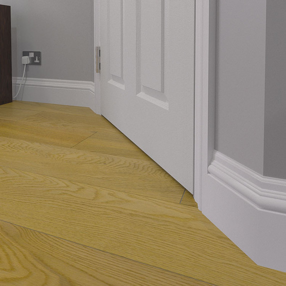 Antique 1 MDF Skirting Boards Installed - 145mm x 18mm