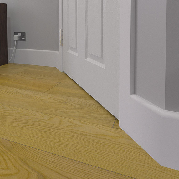 Bullnose MDF Skirting Boards Installed - 145mm x 15mm HDF