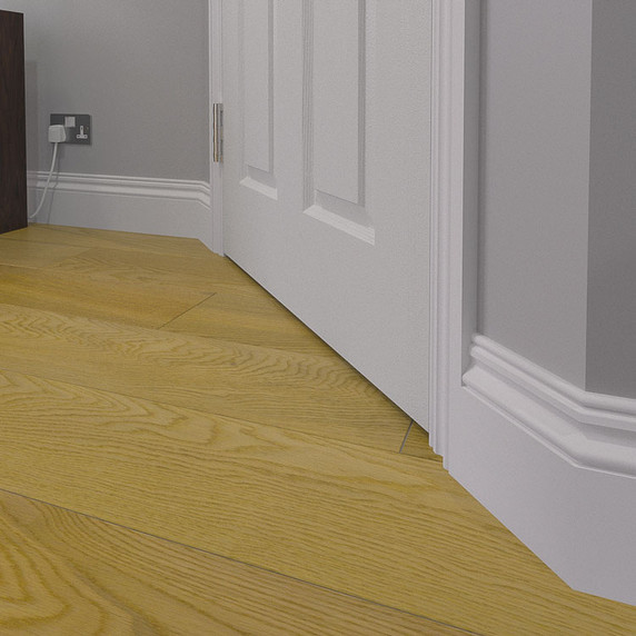 Ogee 2 MDF Skirting Boards Installed - 145mm x 18mm HDF