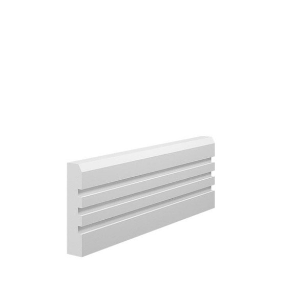 Skirting World Grooved 3 Chamfered MDF Architrave