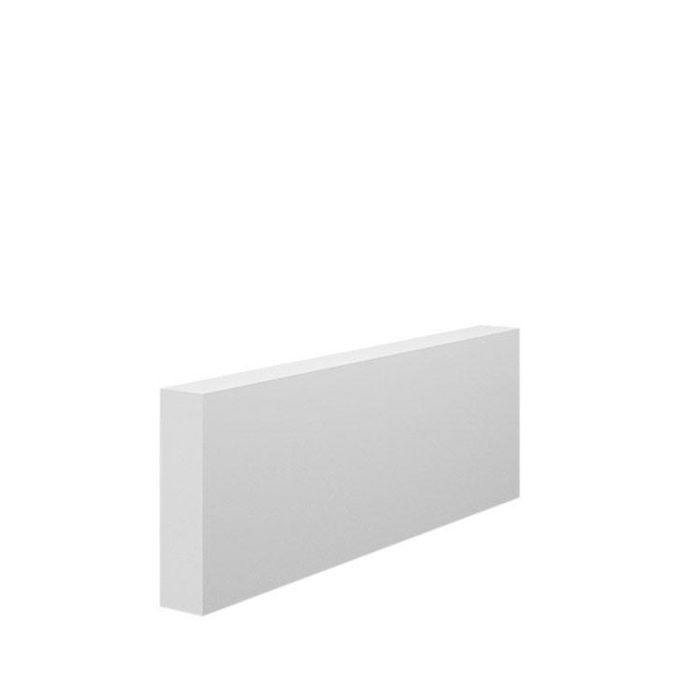 Square MDF architrave profile showing clean modern lines