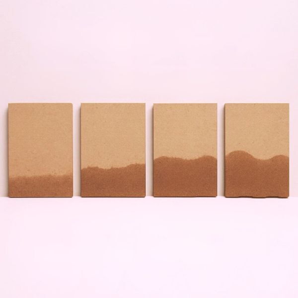 MDF board showing water damage and swelling compared to undamaged MDF - demonstrating why MDF isn't waterproof