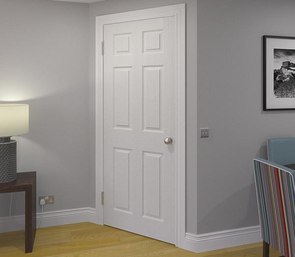 Architrave creates a professional finish around door openings Athens MDF architrave around a doorway showing clean finished appearance