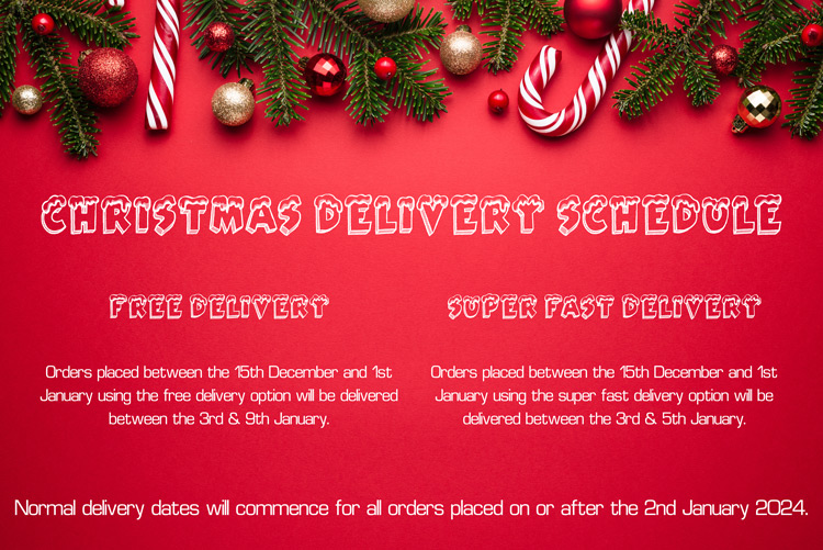 Christmas Delivery Schedule
