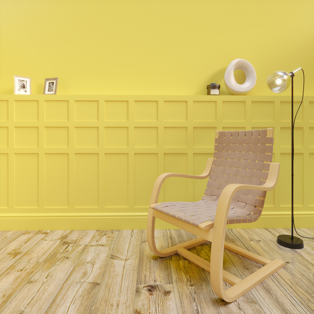 Berkeley Shaker MDF Half Wall Panelling Kit-image-5418214463648944313848448
