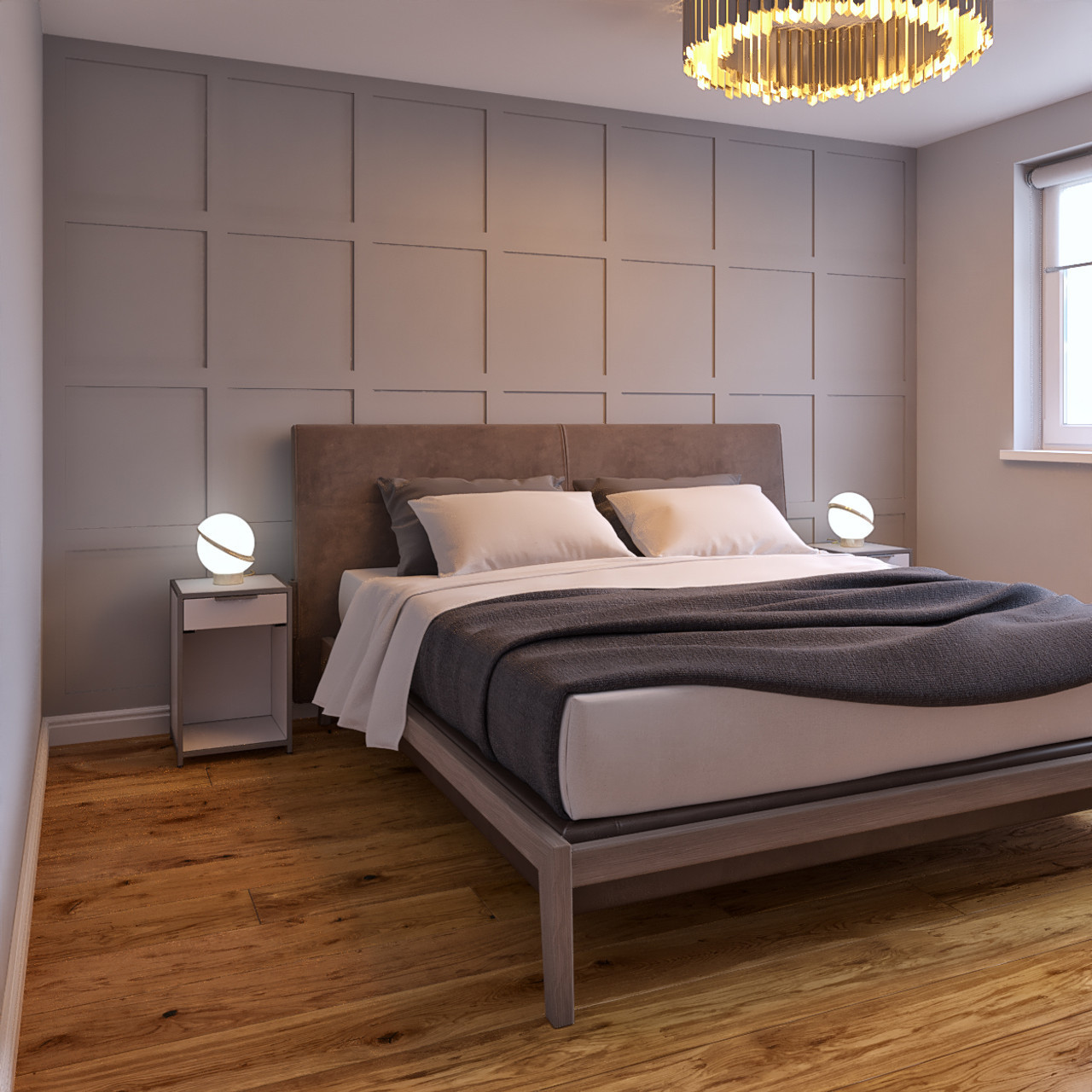 Shaker MDF Wall Panelling Kit-image-541821975849914815839396