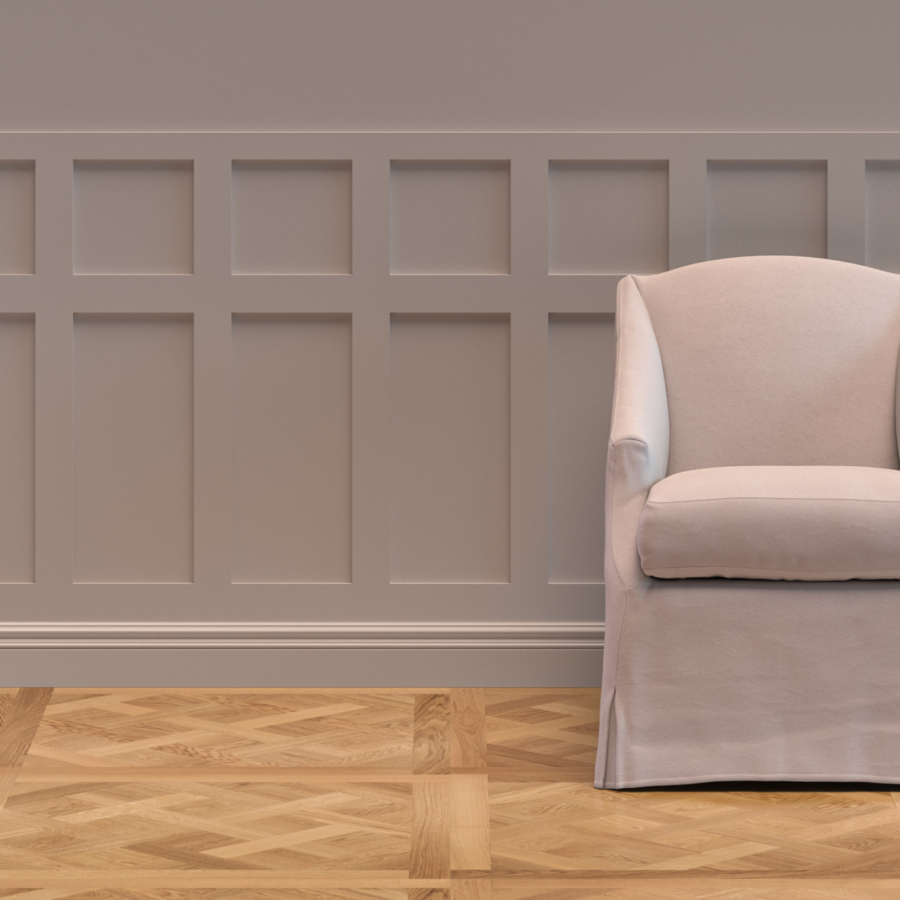 Warwick Shaker MDF Half Wall Panelling Kit-image-54182587898407400665757
