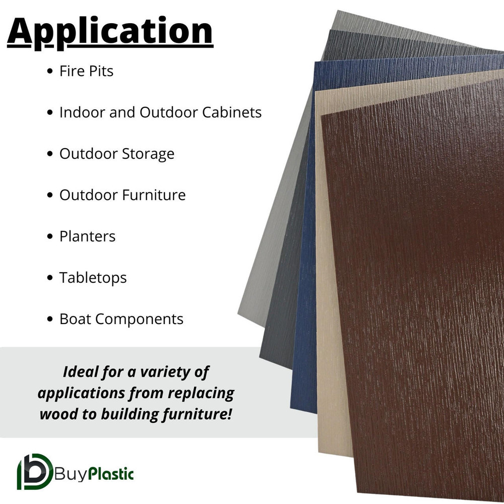 King StarBoard Woodgrain HDPE Plastic Sheet
