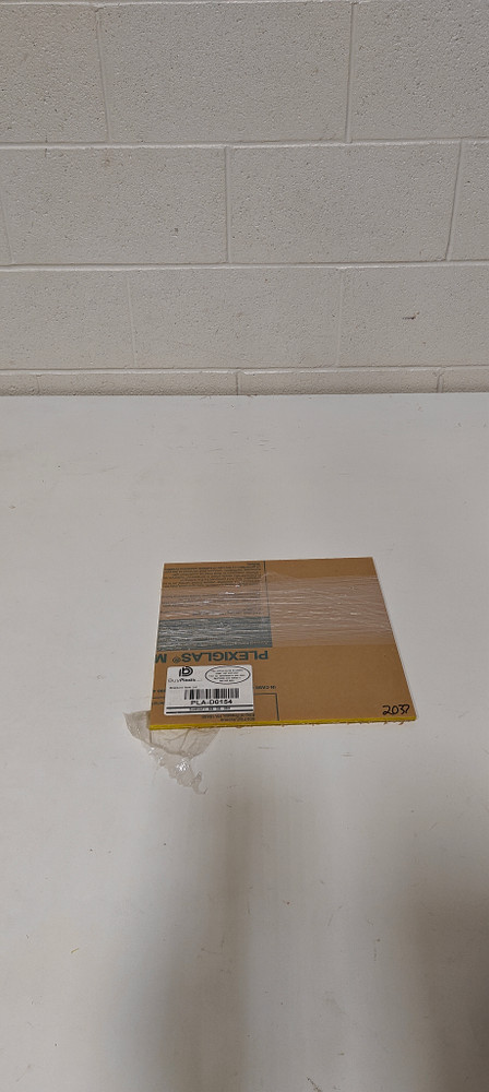 Acrylic - 2037 Yellow Extruded Acrylic 2 pieces (3/16"x12"x12")