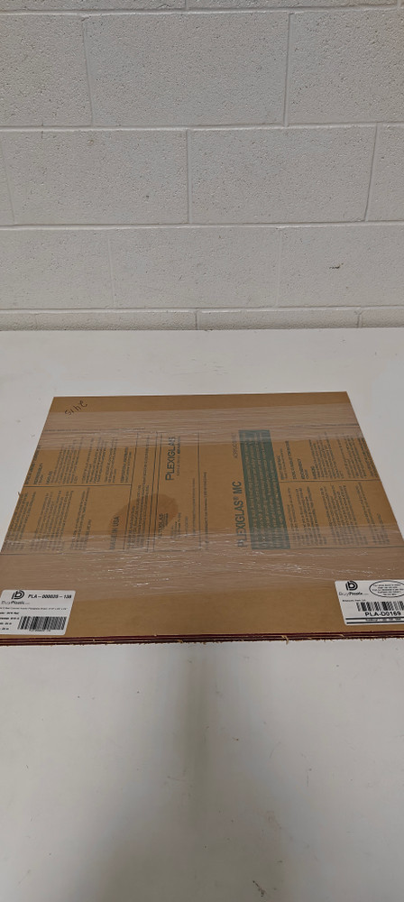 Acrylic - 2415 Red Extruded Acrylic 3 piece (3/16" x24"x24")