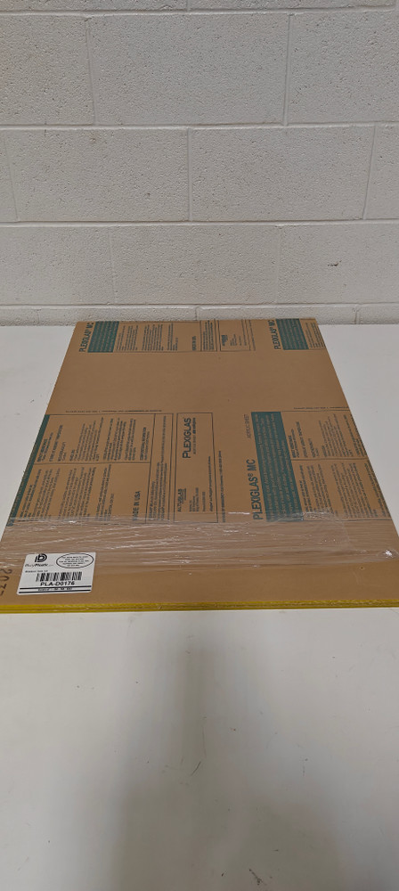 Acrylic - 2037 Yellow Extruded Acrylic 3 piece (3/16" x24"x36")