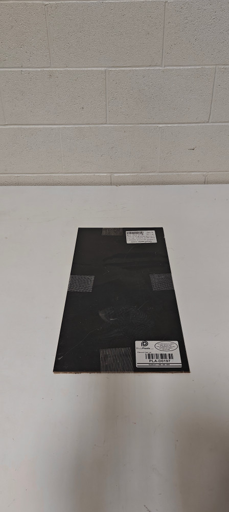 Duets - 3 pieces L-101-126 (Gloss Black on Gold) Duets Laser XT Out/Indoor (1/16"x12"x24")