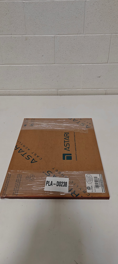 Acrylic - 4 pieces Cast 2422 Amber (3/16"x18"x24")